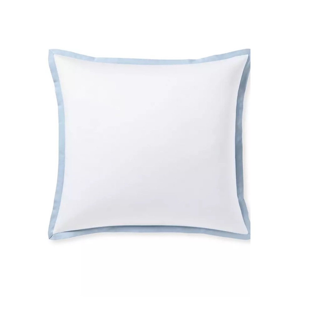Two Serena and Lilly euro pillow covers in costal blue